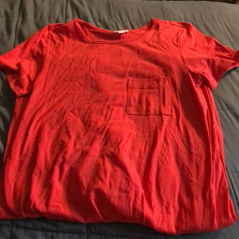 Lularoe Solid Red Carly Dress
